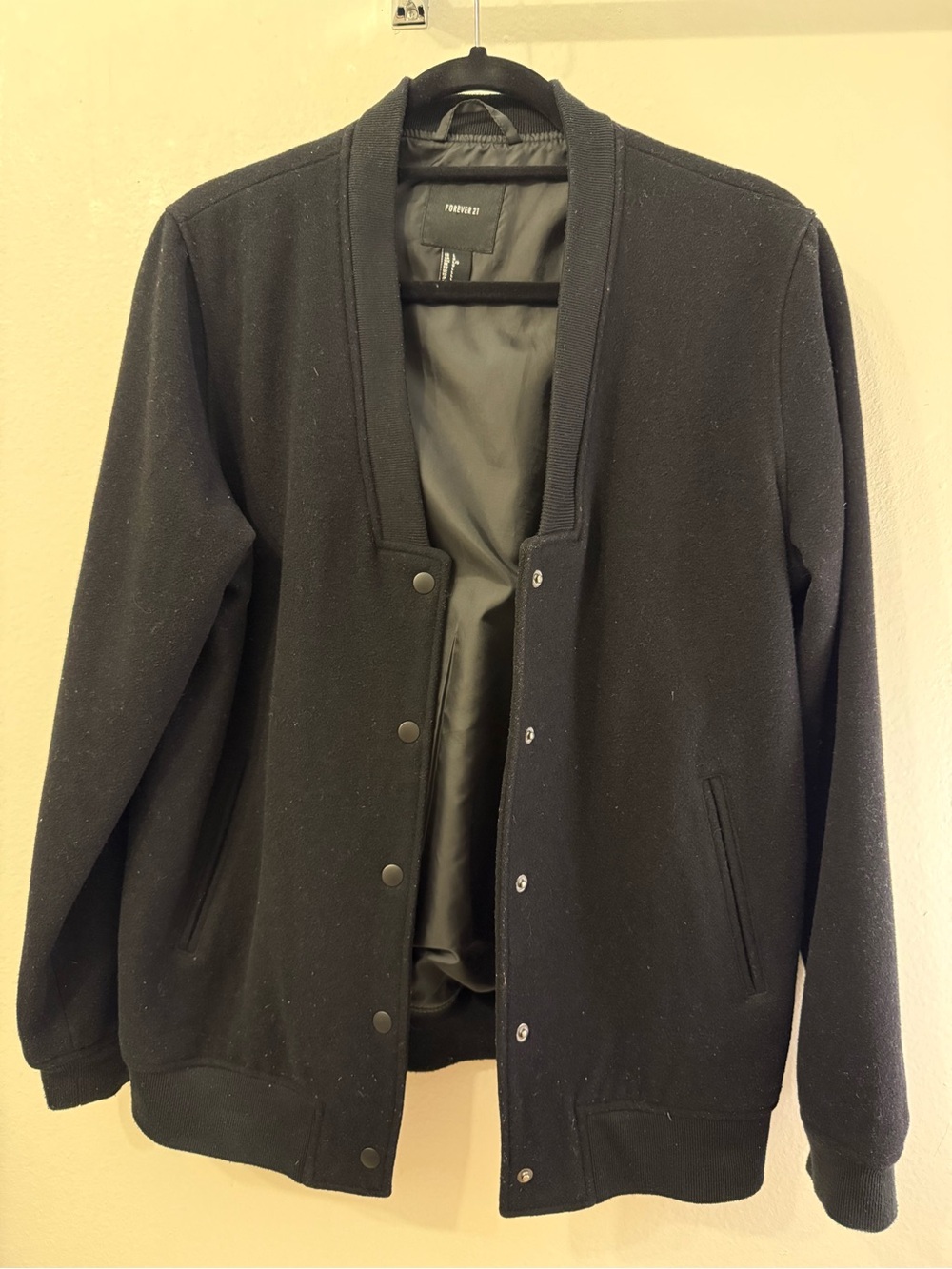Forever 21 Black Snap-Front Jacket